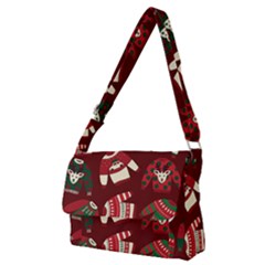 Ugly Sweater Wrapping Paper Full Print Messenger Bag (m)