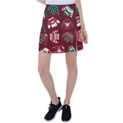 Ugly Sweater Wrapping Paper Tennis Skirt