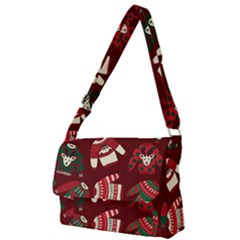 Ugly Sweater Wrapping Paper Full Print Messenger Bag (l)