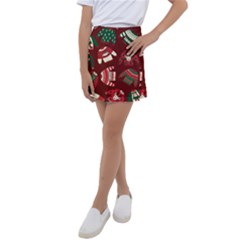 Ugly Sweater Wrapping Paper Kids  Tennis Skirt