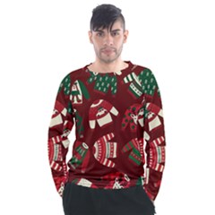 Ugly Sweater Wrapping Paper Men s Long Sleeve Raglan T-shirt