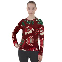 Ugly Sweater Wrapping Paper Women s Pique Long Sleeve T-shirt