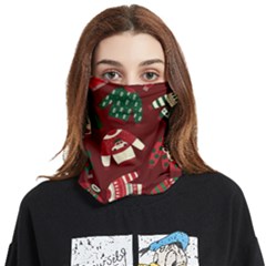 Ugly Sweater Wrapping Paper Face Covering Bandana (two Sides)