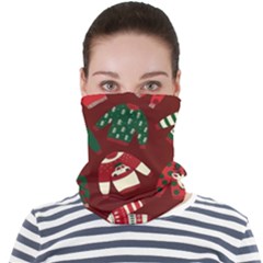 Ugly Sweater Wrapping Paper Face Seamless Bandana (adult)