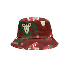 Ugly Sweater Wrapping Paper Bucket Hat (kids)