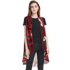 Ugly Sweater Wrapping Paper Sleeveless Chiffon Waistcoat Shirt