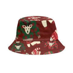 Ugly Sweater Wrapping Paper Inside Out Bucket Hat