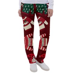 Ugly Sweater Wrapping Paper Women s Casual Pants