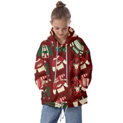 Ugly Sweater Wrapping Paper Kids  Oversized Hoodie