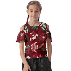 Ugly Sweater Wrapping Paper Kids  Butterfly Cutout T-shirt