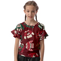 Ugly Sweater Wrapping Paper Kids  Cut Out Flutter Sleeves