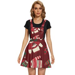 Ugly Sweater Wrapping Paper Apron Dress