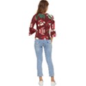 Ugly Sweater Wrapping Paper Bell Sleeve Top View4