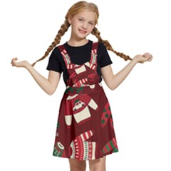 Ugly Sweater Wrapping Paper Kids  Apron Dress