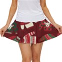 Ugly Sweater Wrapping Paper Women s Skort View1