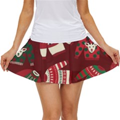 Ugly Sweater Wrapping Paper Women s Skort