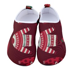 Ugly Sweater Wrapping Paper Women s Sock-style Water Shoes