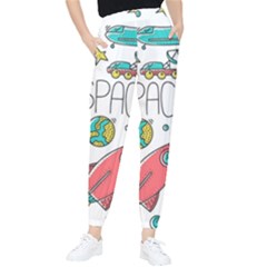 Space Cosmos Seamless Pattern Seamless Pattern Doodle Style Women s Tapered Pants by Hannah976