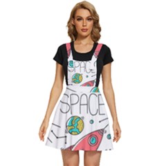 Space Cosmos Seamless Pattern Seamless Pattern Doodle Style Apron Dress by Hannah976