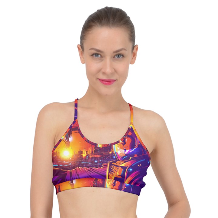 Far Future Human Colonization Basic Training Sports Bra