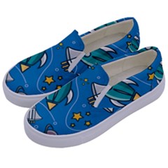 About Space Seamless Pattern Kids  Canvas Slip Ons by Hannah976