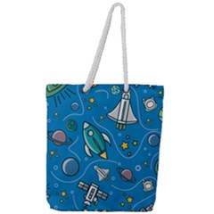 About Space Seamless Pattern Full Print Rope Handle Tote (large) by Hannah976