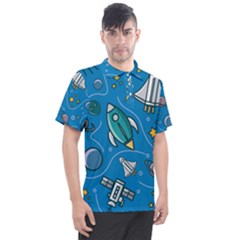 About Space Seamless Pattern Men s Polo T-shirt by Hannah976