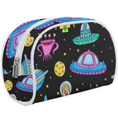 Seamless Pattern With Space Objects Ufo Rockets Aliens Hand Drawn Elements Space Make Up Case (large) by Hannah976