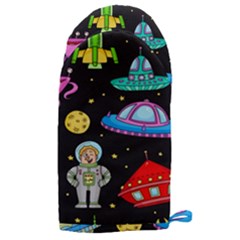 Seamless Pattern With Space Objects Ufo Rockets Aliens Hand Drawn Elements Space Microwave Oven Glove by Hannah976