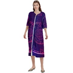 Time Machine Women s Cotton 3/4 Sleeve Night Gown