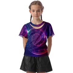 Time Machine Kids  Front Cut T-shirt by Hannah976