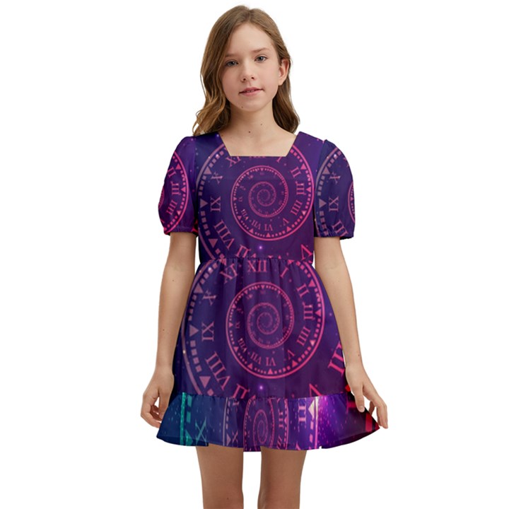 Time Machine Kids  Short Sleeve Dolly Dress