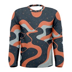 Dessert And Mily Way  pattern  Men s Long Sleeve T-shirt by coffeus