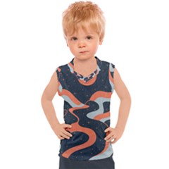 Dessert And Mily Way  pattern  Kids  Sport Tank Top