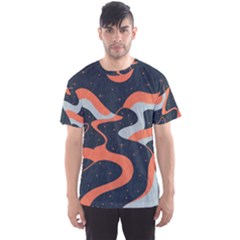 Dessert And Mily Way  pattern  Men s Sport Mesh T-shirt