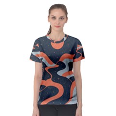 Dessert And Mily Way  pattern  Women s Sport Mesh T-shirt