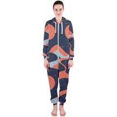 Dessert And Mily Way  pattern  Hooded Jumpsuit (ladies) by coffeus