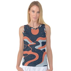 Dessert And Mily Way  pattern  Women s Basketball Tank Top by coffeus