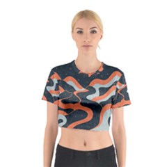 Dessert And Mily Way  pattern  Cotton Crop Top by coffeus