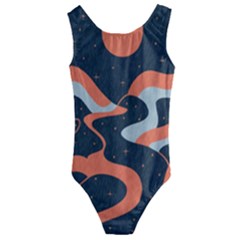 Dessert And Mily Way  pattern  Kids  Cut-out Back One Piece Swimsuit by coffeus