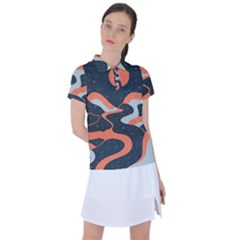 Dessert And Mily Way  pattern  Women s Polo T-shirt