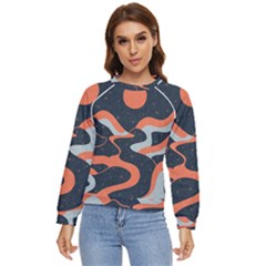 Dessert And Mily Way  pattern  Women s Long Sleeve Raglan T-shirt