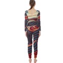 Dessert storm wave  Pattern  Long Sleeve Catsuit View2