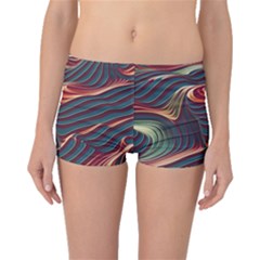 Dessert Storm Wave  pattern  Boyleg Bikini Bottoms by coffeus