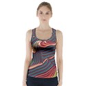 Dessert storm wave  Pattern  Racer Back Sports Top View1