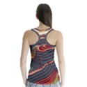 Dessert storm wave  Pattern  Racer Back Sports Top View2