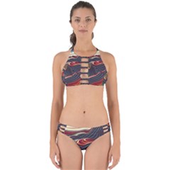 Dessert Storm Wave  pattern  Perfectly Cut Out Bikini Set by coffeus