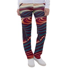 Dessert Storm Wave  pattern  Women s Casual Pants