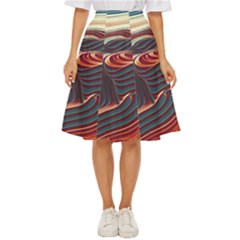 Dessert Storm Wave  pattern  Classic Short Skirt by coffeus