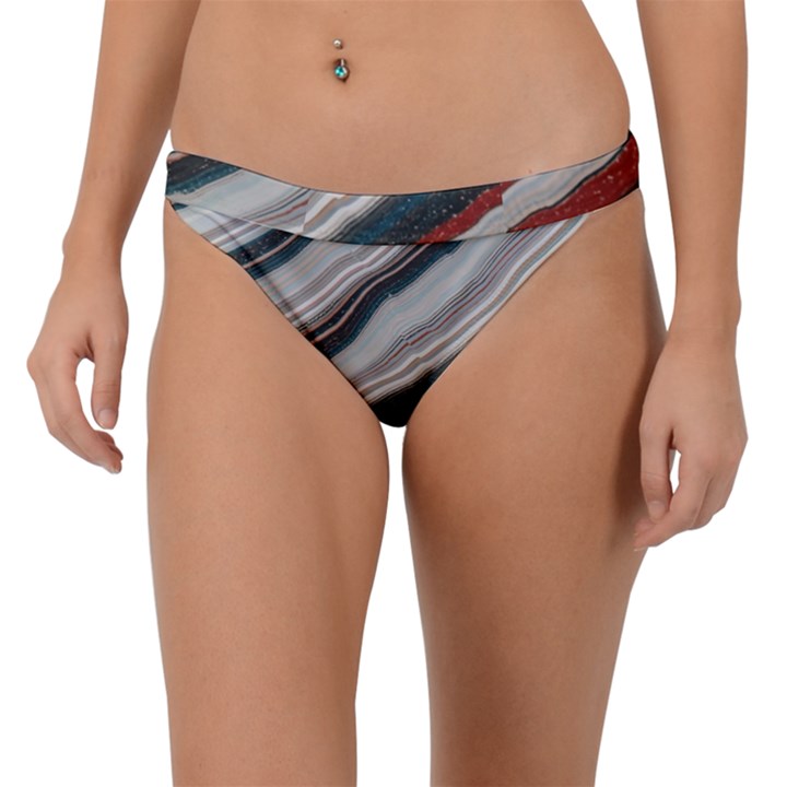 Dessert road  Pattern  all over print design Band Bikini Bottoms